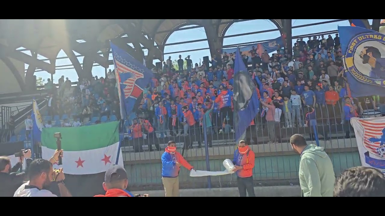 ضع السماعات واستمتع مع جمهور الكرامة ألتراس بلو صن 💙🧡Ultras Blue Sun #حمص #اكسبلور #الكرامة #لايك