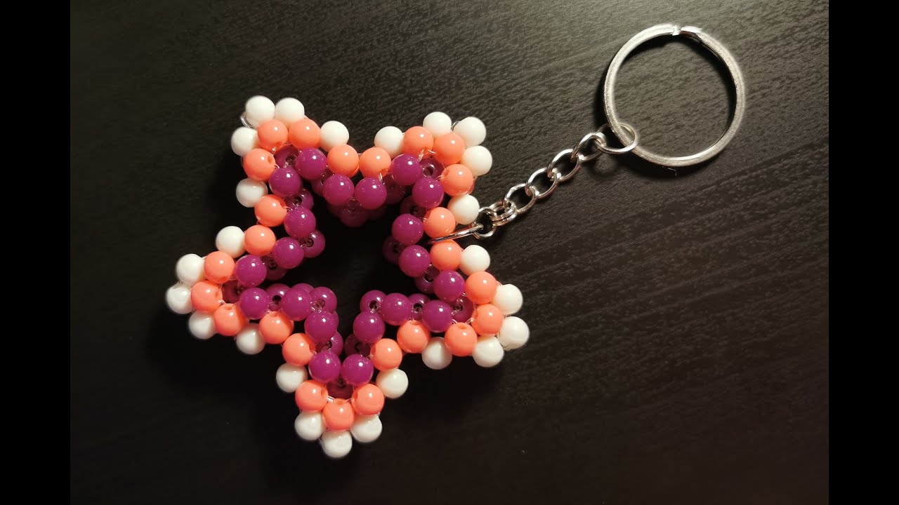 طريقة عمل نجمة مفرغة بالخرز || How to bead a hollow star