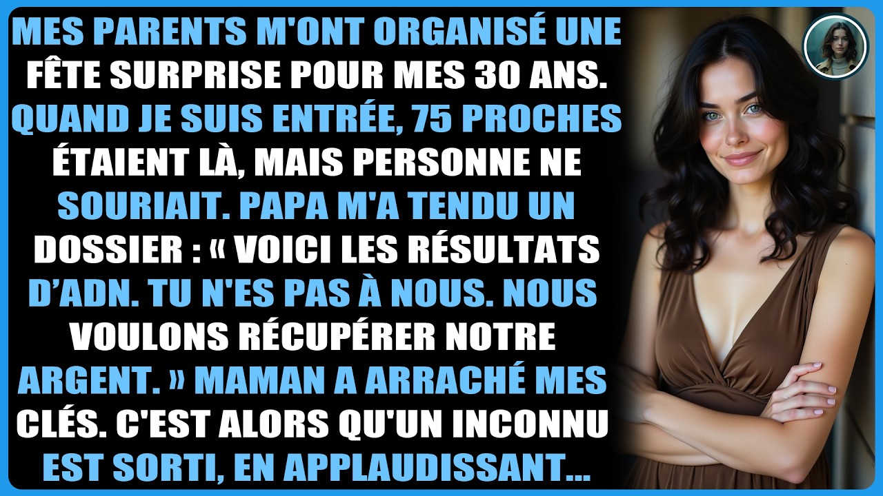 Mes parents m'ont organisé une fête surprise pour mes 30 ans. Quand je suis entrée, 75 proches...