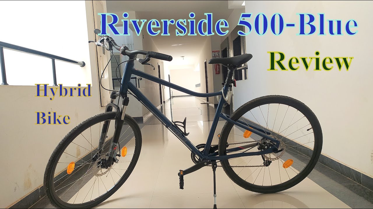 Decathlon- Adult Hybrid Cycle Riverside 500 - Blue