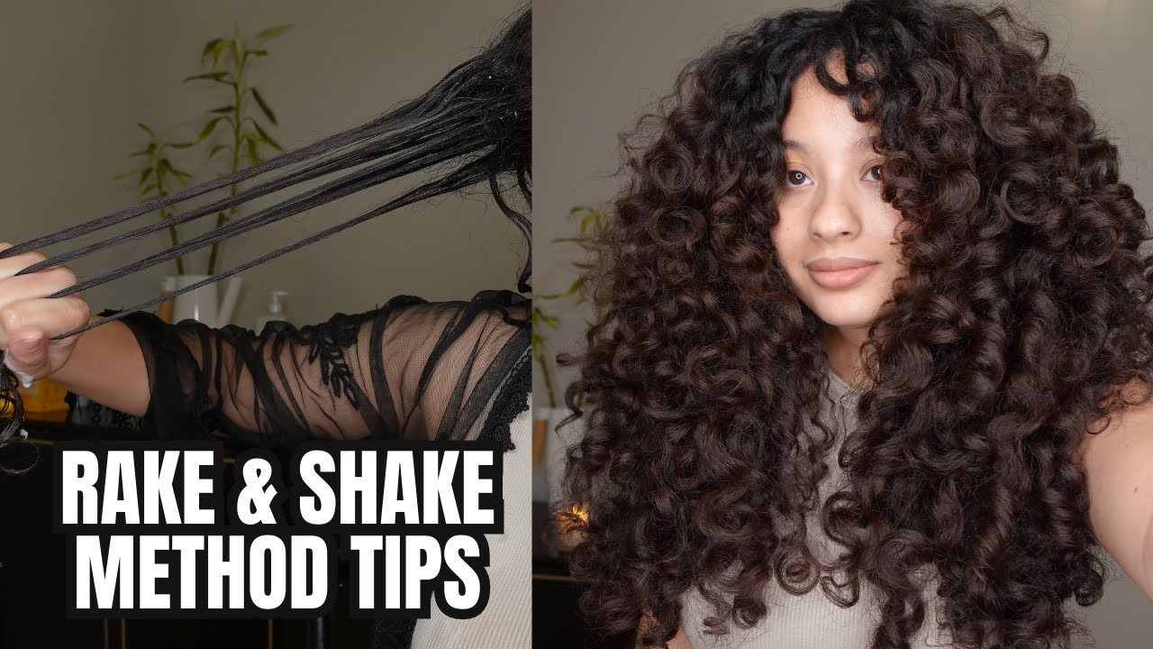 RAKE AND SHAKE METHOD FOR CURLY HAIR TIPS: Curly Hair routine for volume & definition (2c,3a,3b)