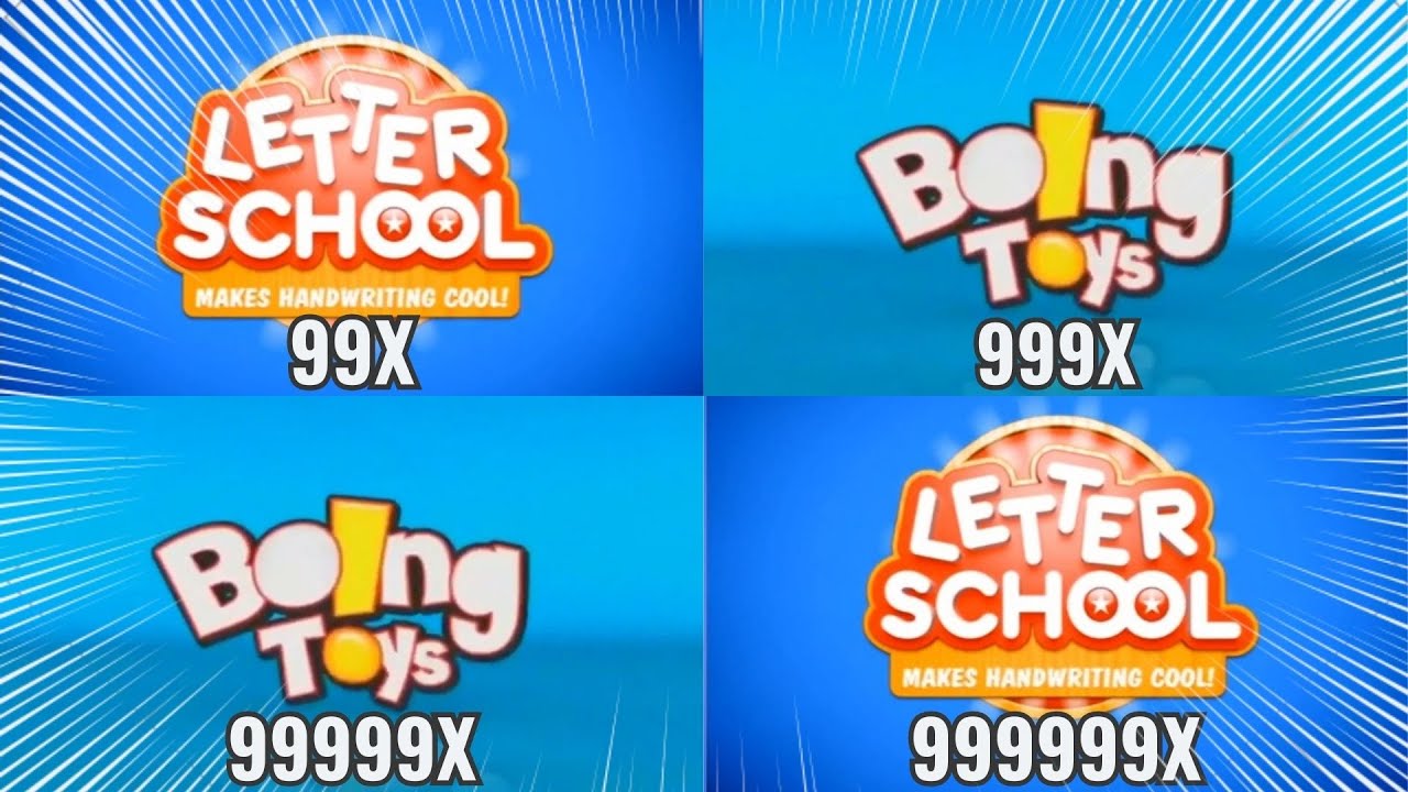 Letter School And Boing Toys Intro Getting 999999X Speed