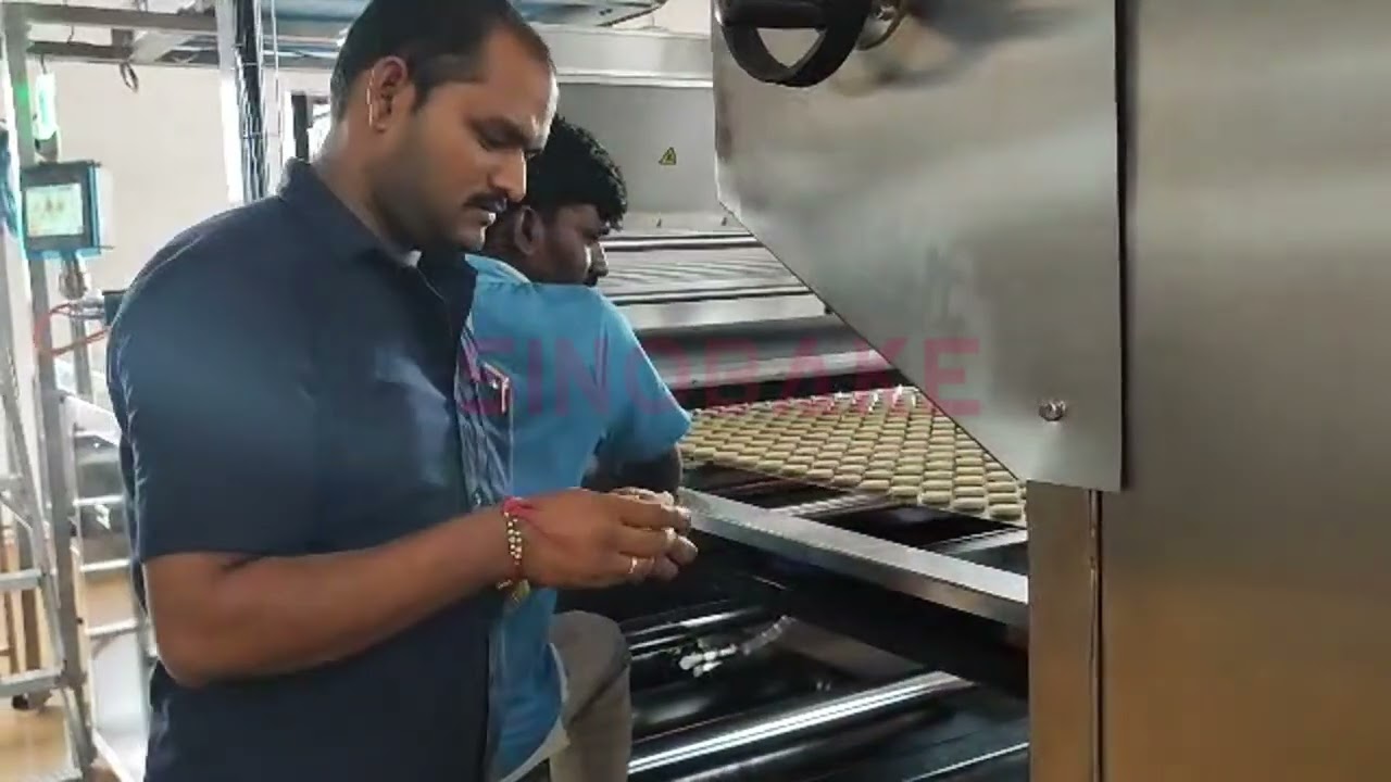 SINOBAKE fully automatic multifunction cookie production line,wire cut cookie production line