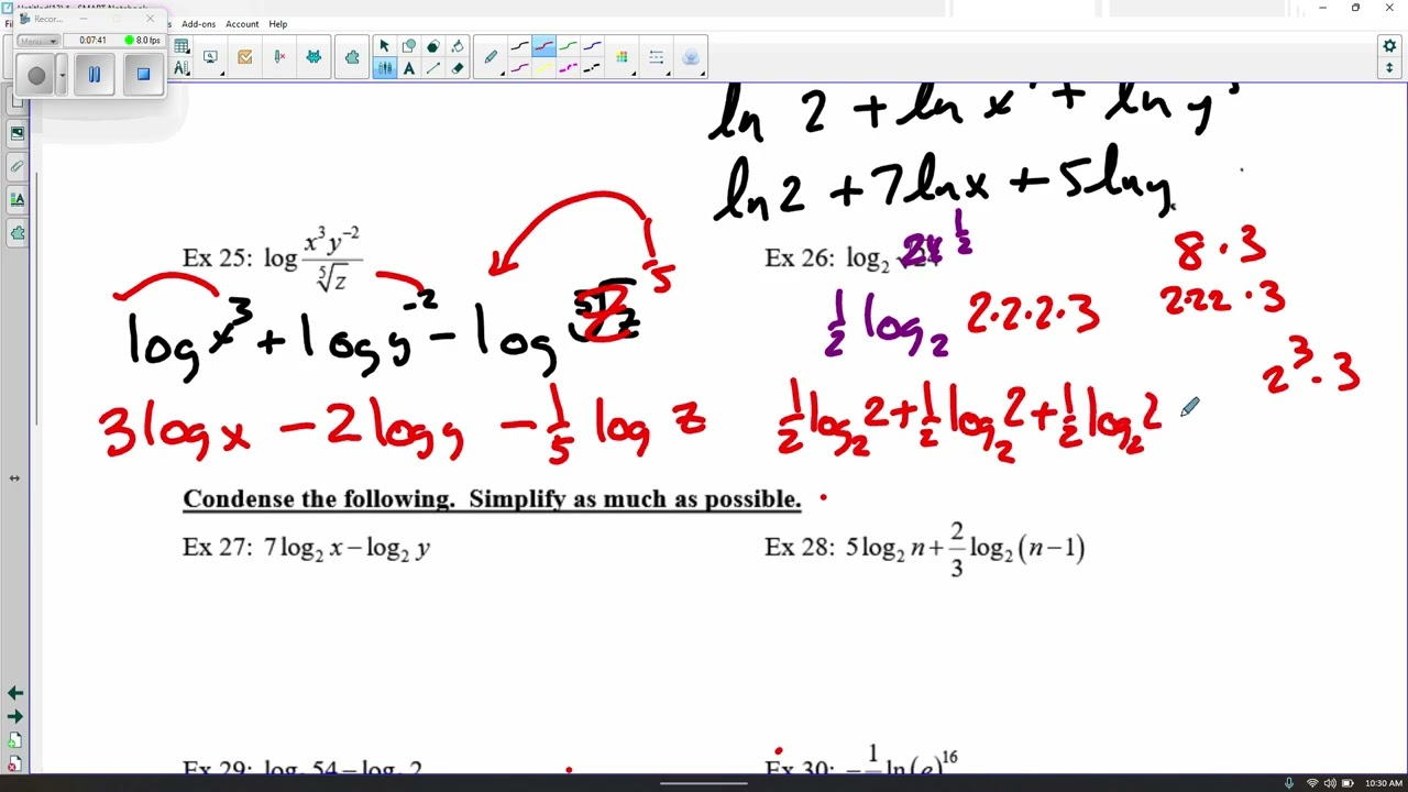 Logs expand and Condense part2