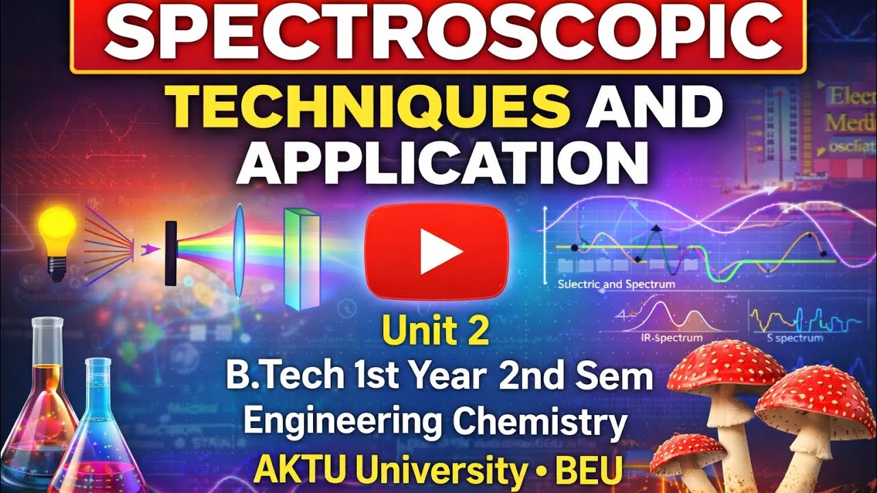 Spectroscopic Techniques & Applications | Unit 2 Engineering Chemistry | AKTU/BEU B.Tech