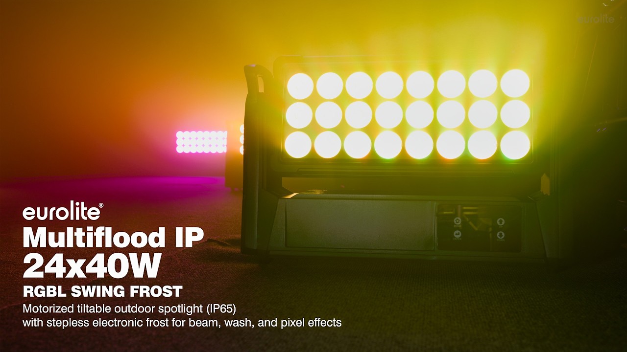 EUROLITE Multiflood IP 24x40W RGBL SWING FROST