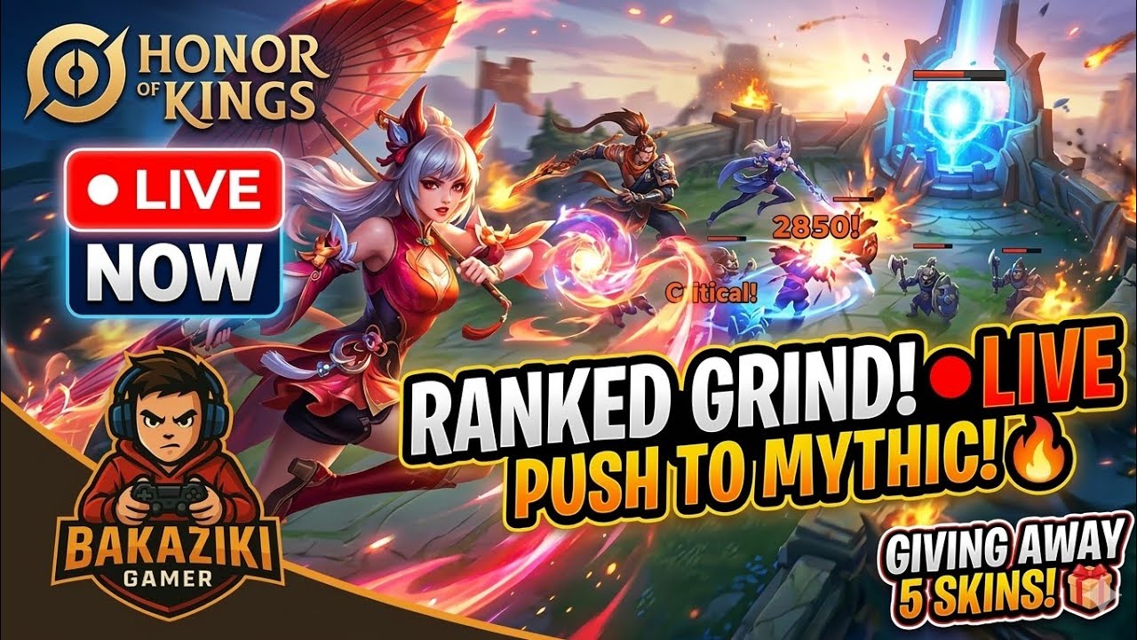 RANKED GRIND HONOR OF KINGS | BAKAZIKI GAMER LIVE