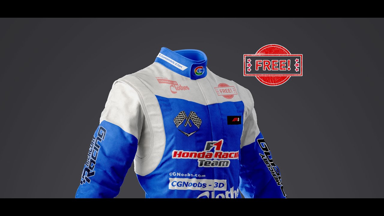 Racing Outfit - FREE Mockup .PSD for Personal and Commercial