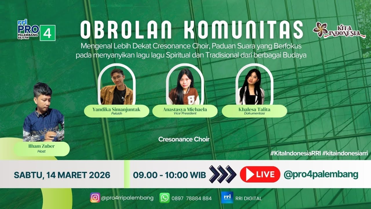 OBROLAN KOMUNITAS - RRI PALEMBANG, 14 MARET 2026