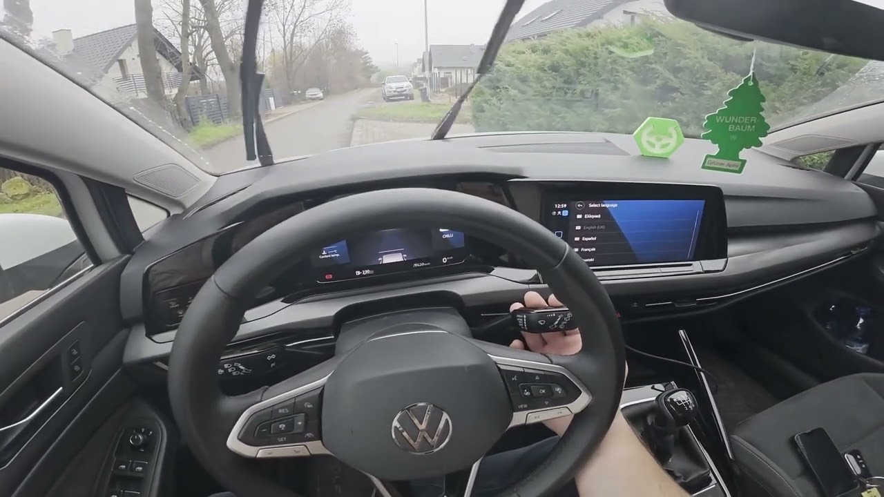 Wie benutze ich die vorderen Scheibenwischer im Volkswagen Golf VIII (2019–heute)?