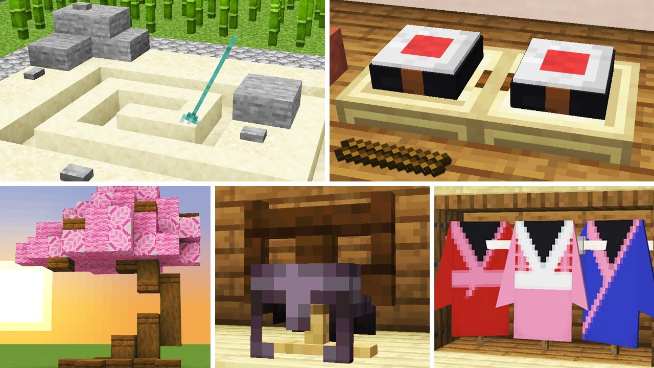 16 японских хитростей и декораций для Minecraft