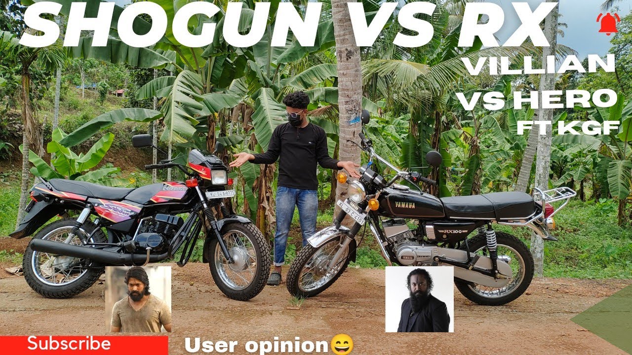 suzuki shogun vs yamaha rx  user review #modified #suzukishogun #rx100