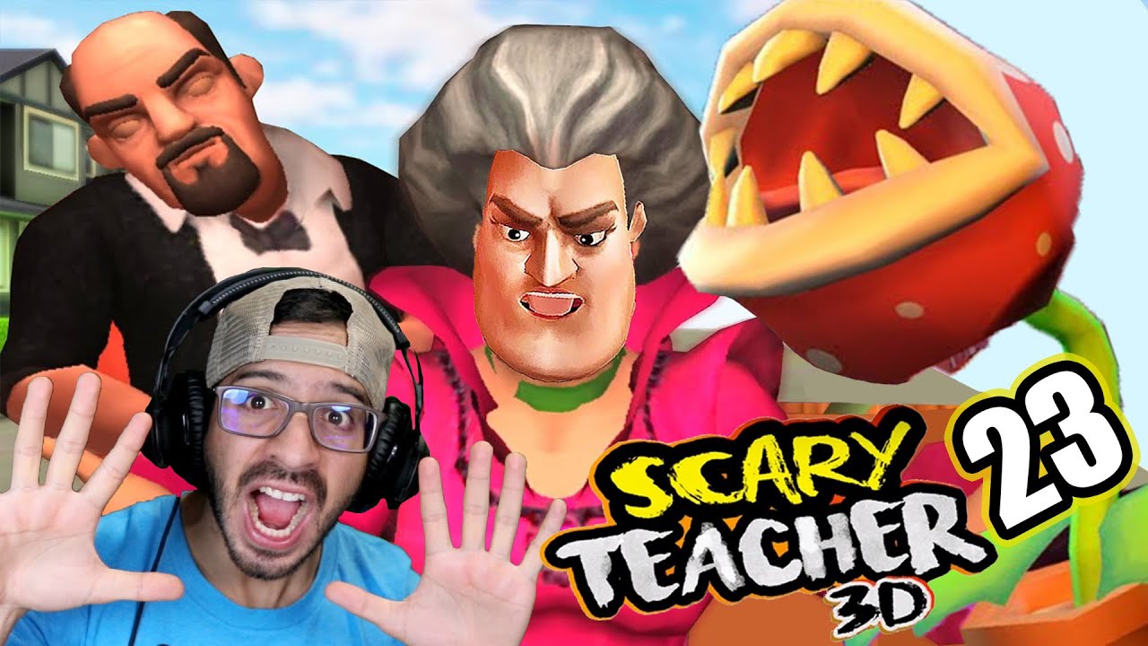 BROMA CON PLANTA CARNIVORA A LA MAESTRA LOCA | Scary Teacher 3D Capitulo 23 | Juegos Luky