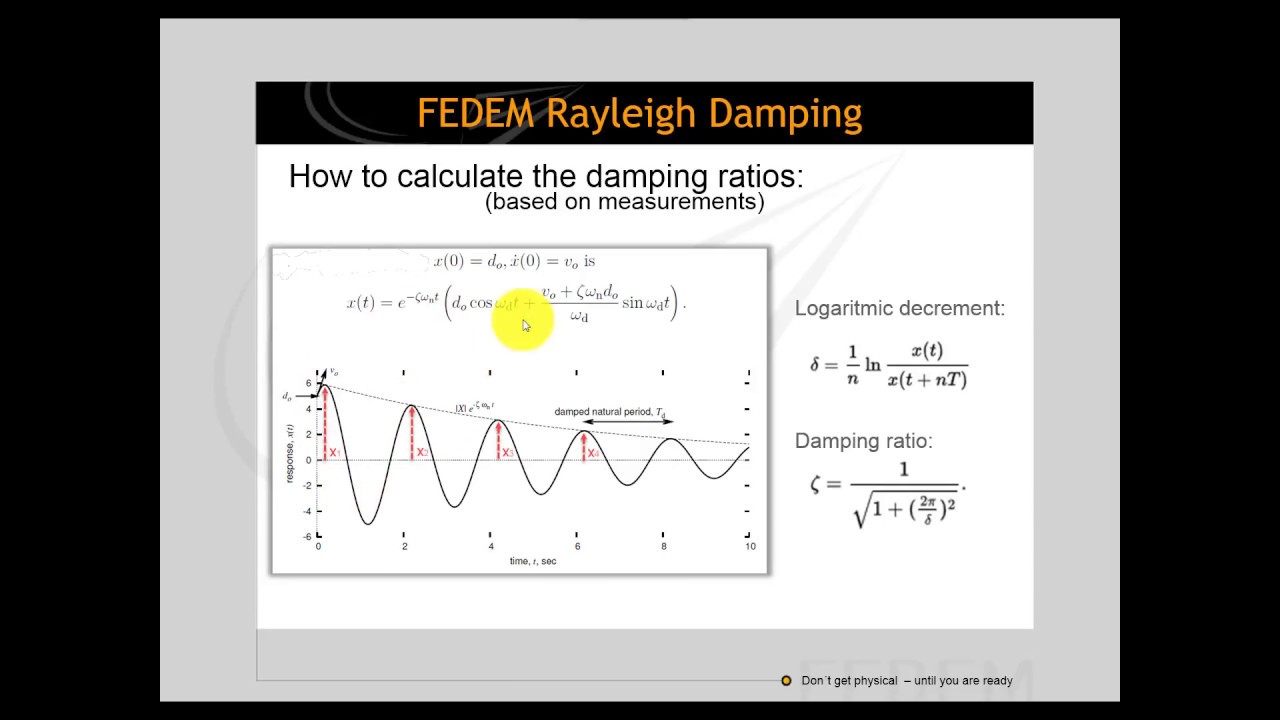 FEDEM Rayleigh Damping