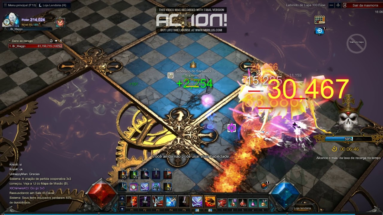 MU LEGEND - LABIRINTO DE LUPA Nivel100/100% - WarMage SOLO (BR_Maggo)