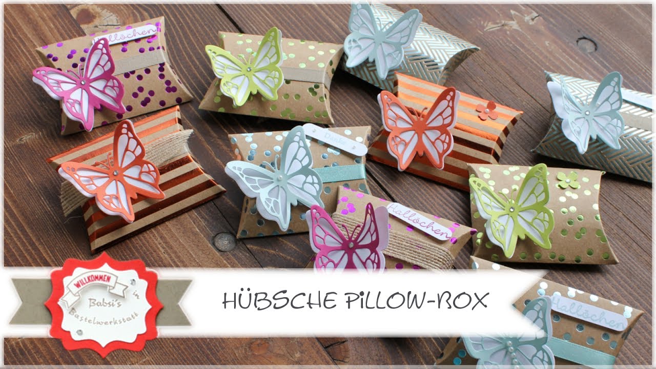 Pillow Box - Gastgeschenk - Verpackung - Goodie mit Produkten von Stampin´Up! Step by Step Anleitung
