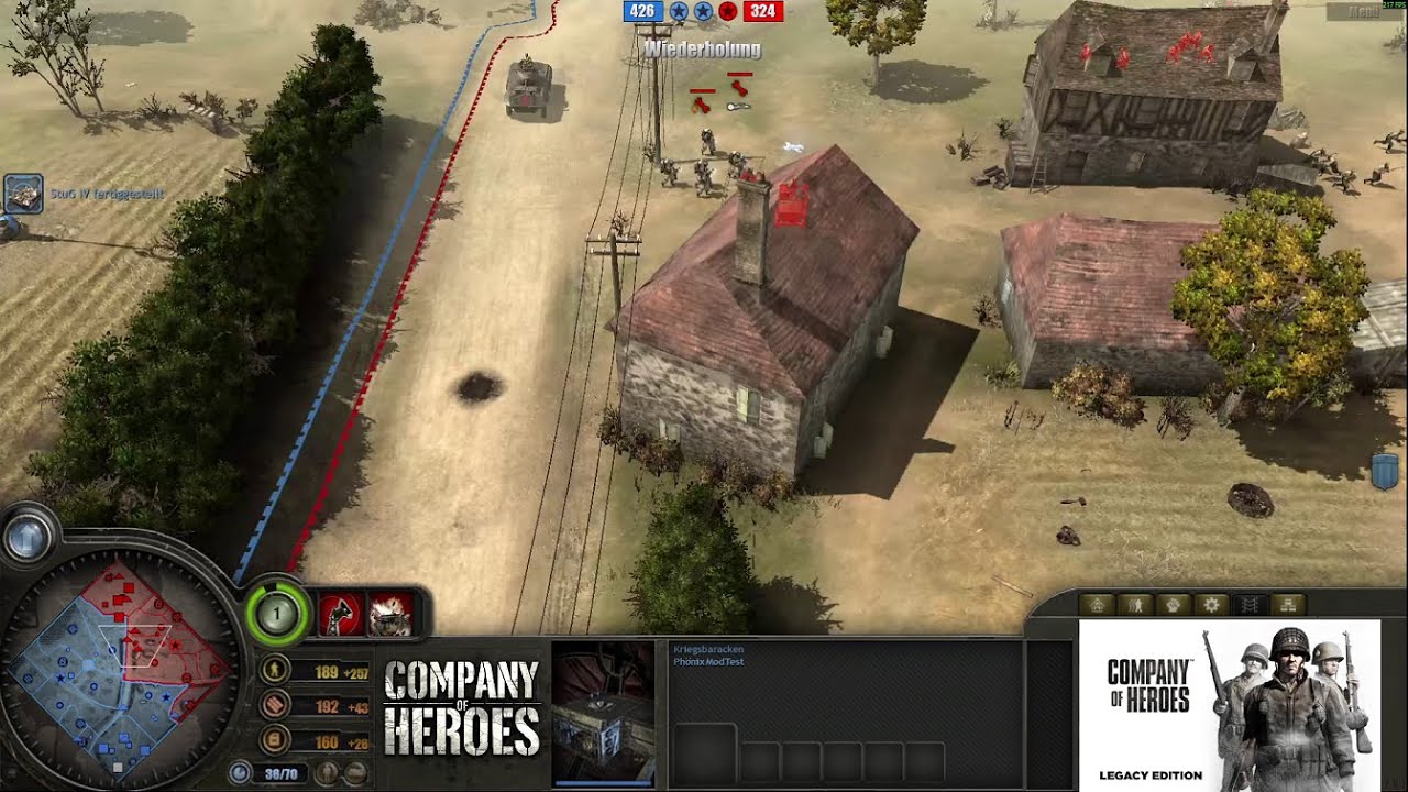 Company of Heroes 1 Gabir&uacute; vs. BKModTest | [ENG] Dual Cast by Terror|SkYisTheLimit & RunIntoMySkills