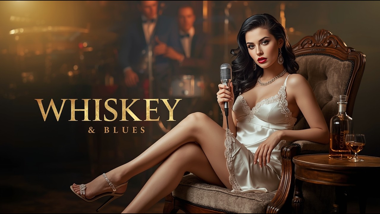 Whiskey Blues Mix 🥃 Elegant Tunes for a Moody Evening Vibe | Chill Blues Bar Music