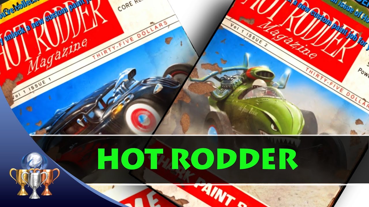 Fallout 4 Hot Rodder Comic Book Magazine Locations (3 Issues) Custom Power Armor Paint