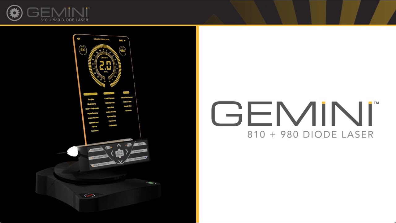Introducing Gemini™ Laser, 810 + 980 Soft Tissue diode laser