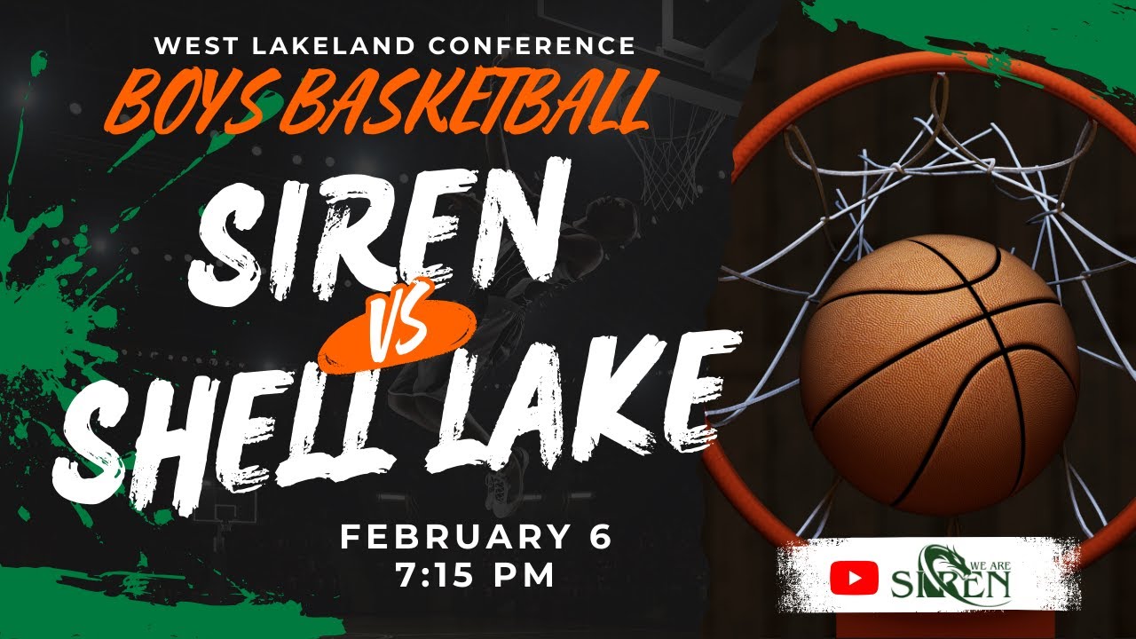 Shell Lake vs Siren | Boys Varsity Basketball | Feb 6, 2026