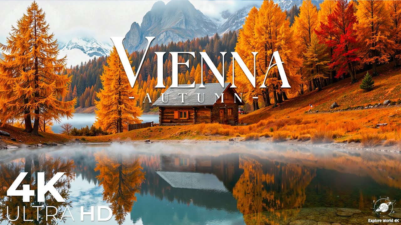 Вена осенью 4K – Классическая красота и осенние краски | Расслабляющая фортепианная музыка