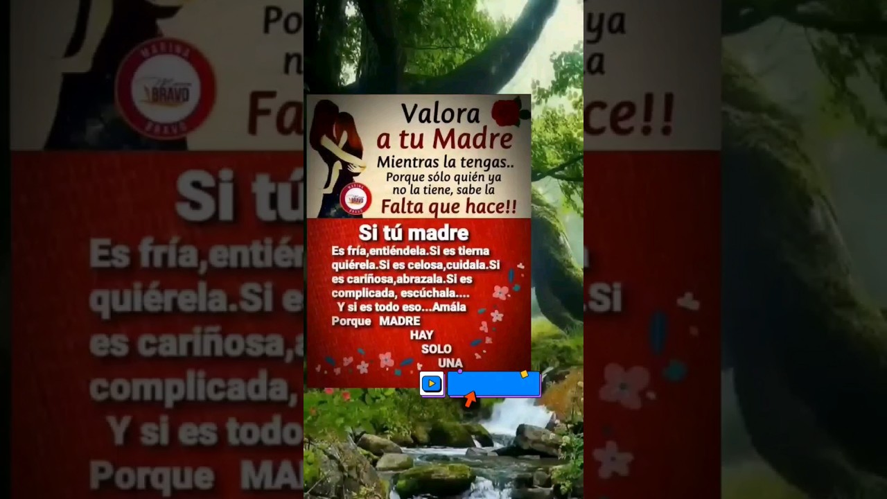Valora a tu Madre . Otros ya no tienen 😢