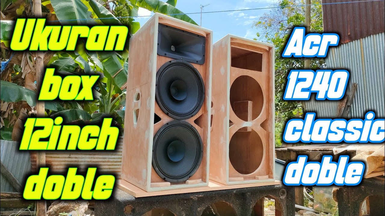 Box speaker 12 inch double || ukuran box speaker 12 inch double + tweeter