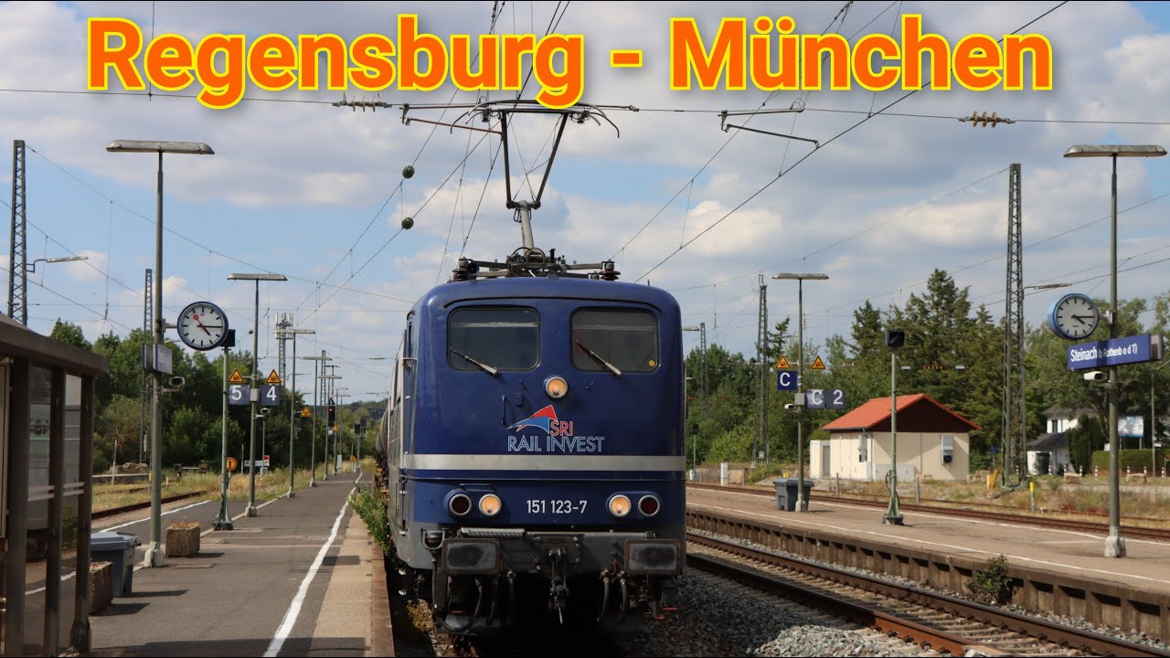 Führerstandsmitfahrt von Regensburg Hbf nach München Nord Rbf über Landshut und Freising