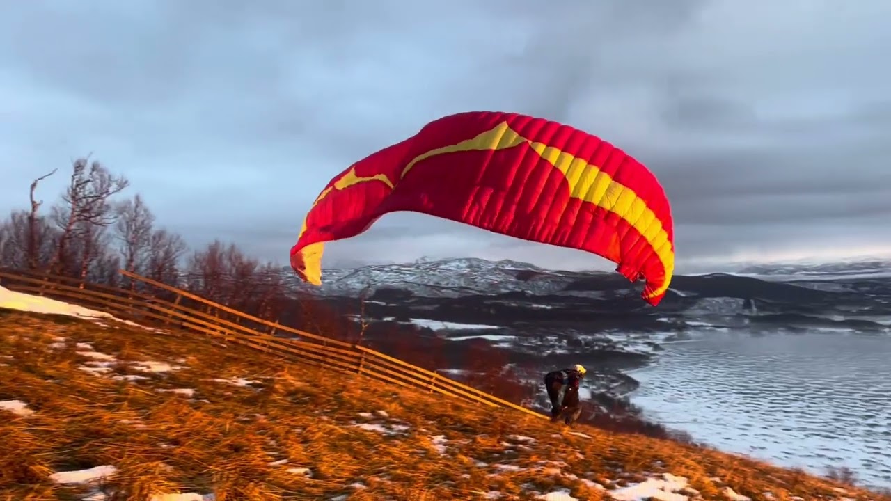 Første flydag 2026 i Skarmoen Alpinpark 18 januar 