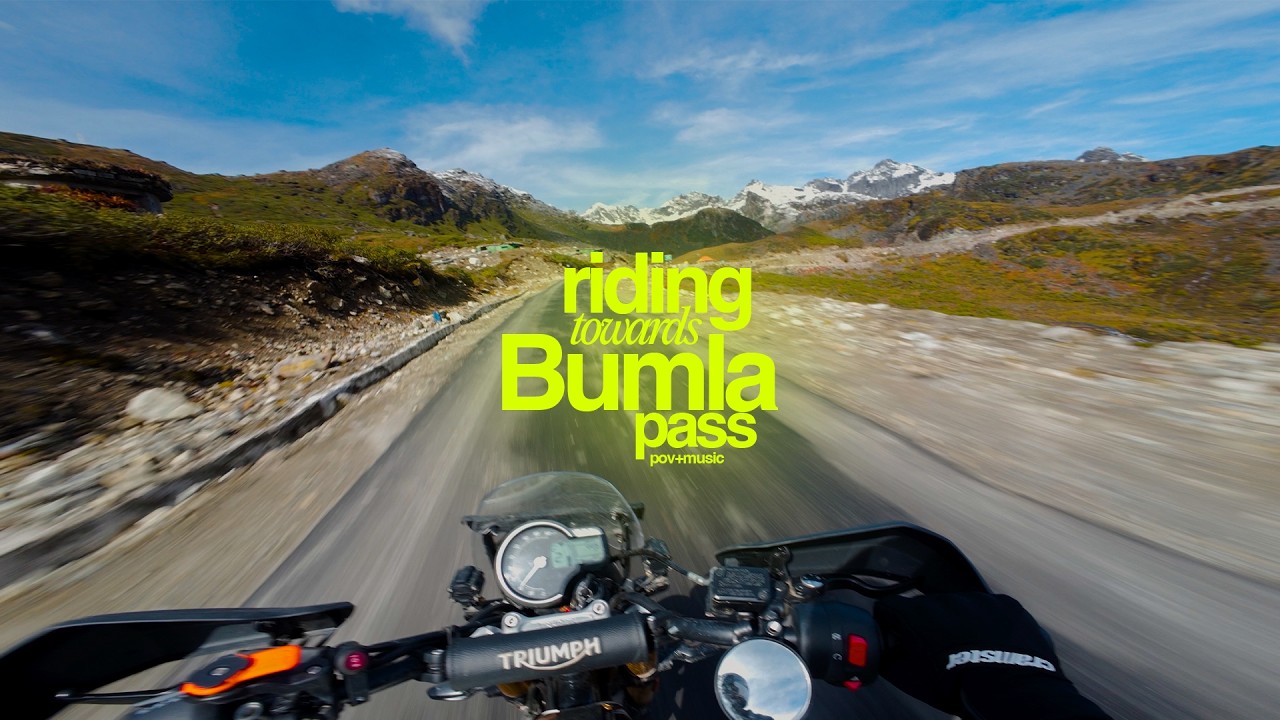 Riding Towards Bumla Pass | Highest Motorable Pass in Northeast India | POV + Music