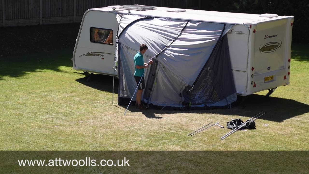 Kampa Rally Awning Pitching & Packing Video (Real Time)
