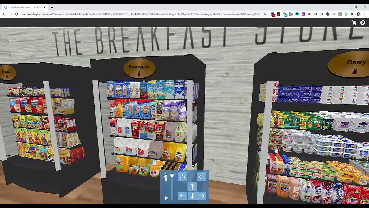 Shopping a Virtual Breakfast Store