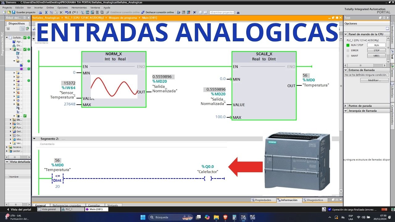 TIA Portal: Entradas Analógicas Para Principiantes Paso a Paso