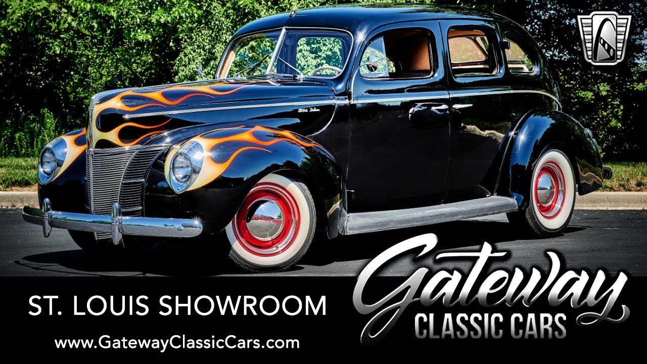 1940 Ford De Luxe Sedan Gateway Classic Cars St. Louis  #8798