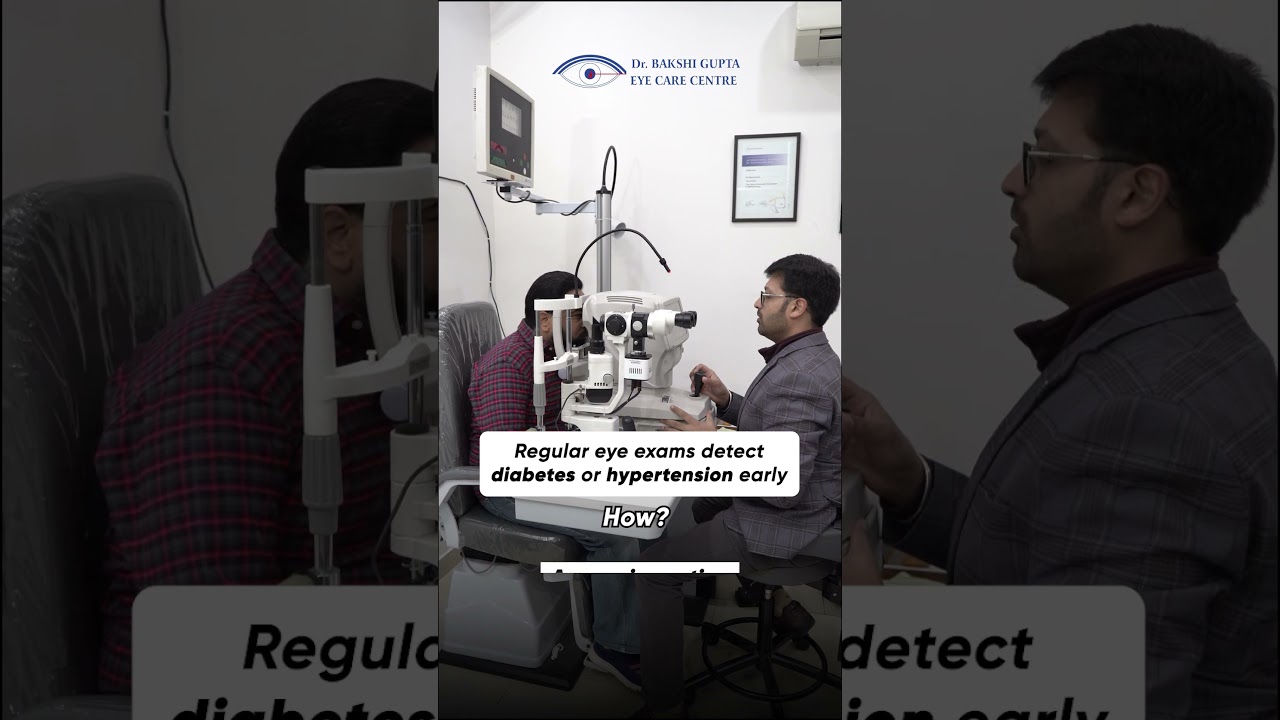 Regular eye exams detect diabetes or hypertension early