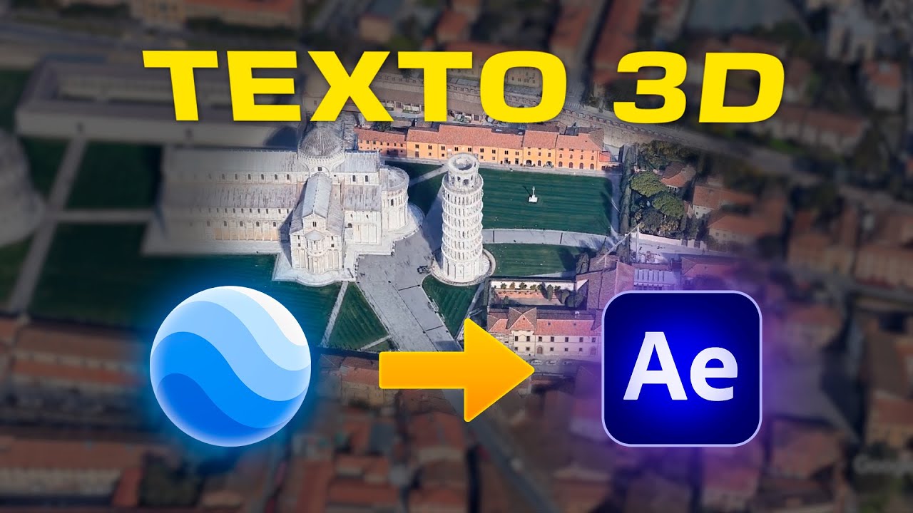 Anima MAPAS 3D con TEXTOS con Google Earth Studio y After Effects