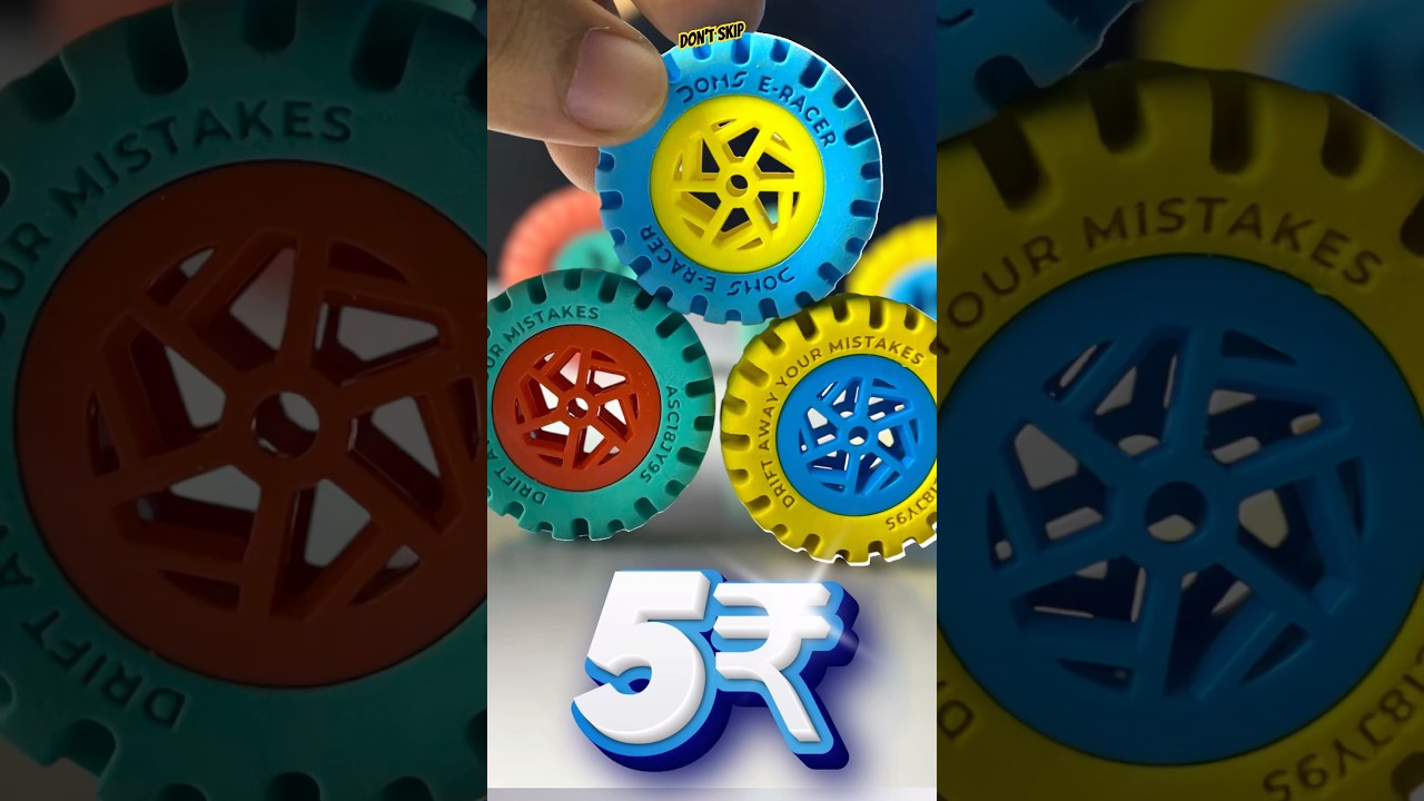 Doms mini e-racer eraser at 5rs @Tech-Eela #shorts #gadgets