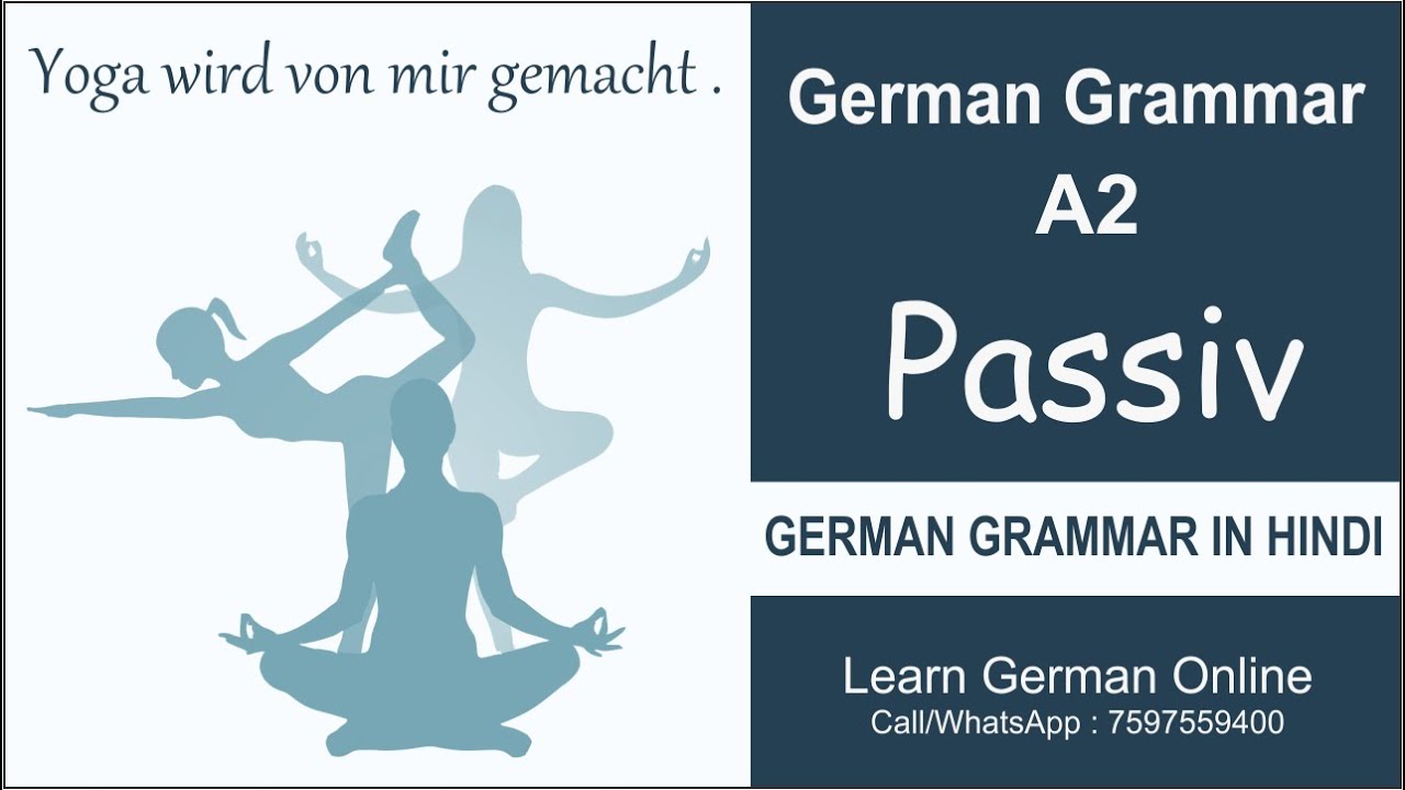 Passiv ( Teil 1) | German Grammar in Hindi | Passive voice in German | A2 | German for beginners
