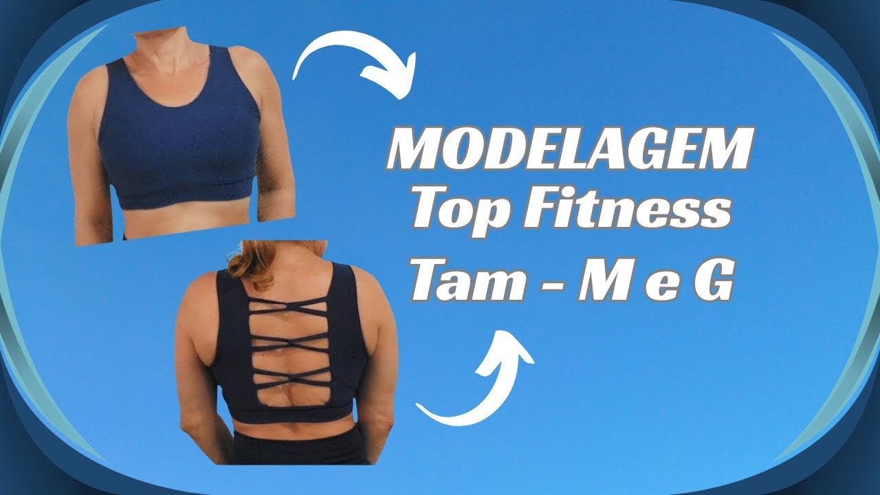 Modelagem Top Fitness Com Tira Nas Costas Tam-M e G.