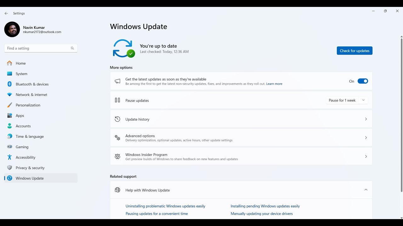 How to fix Windows update settings not loading/opening in Windows 11