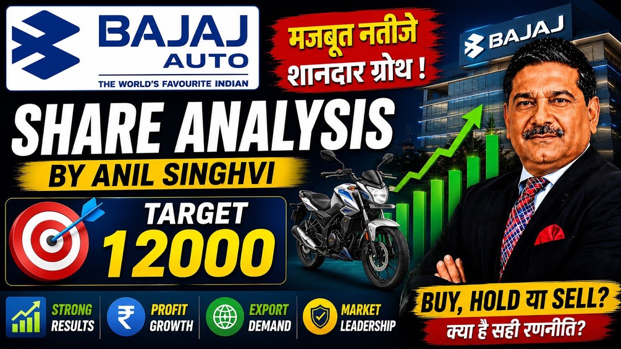 🚨 Bajaj Auto Share Analysis | Target ₹12,000 | Buy, Hold or Sell? | Anil Singhvi
