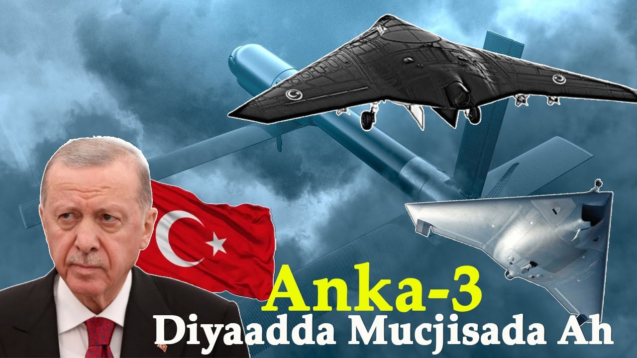 (1) Diyaaradda Turkigu soo saaray ee Cabsida Galisay Dunida | ANKA-3