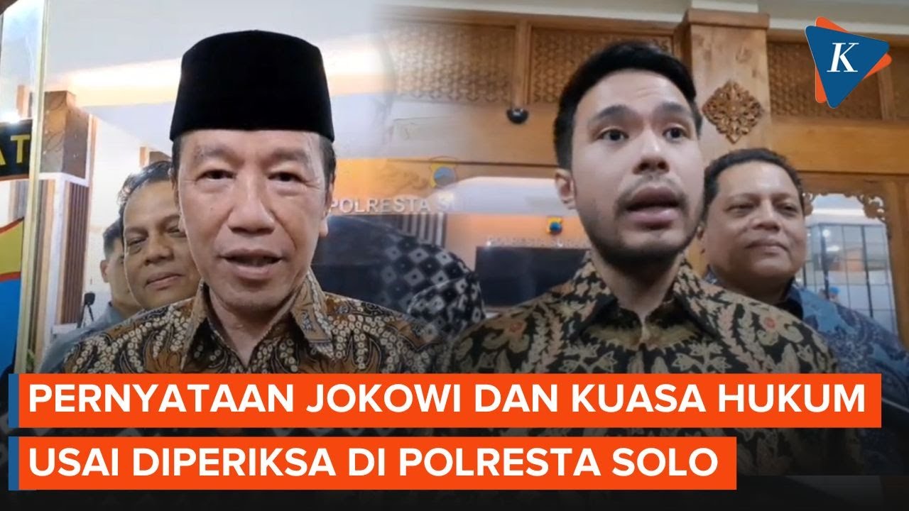 Pernyataan Jokowi dan Kuasa Hukum Setelah Diperiksa 2,5 Jam di Polresta Solo