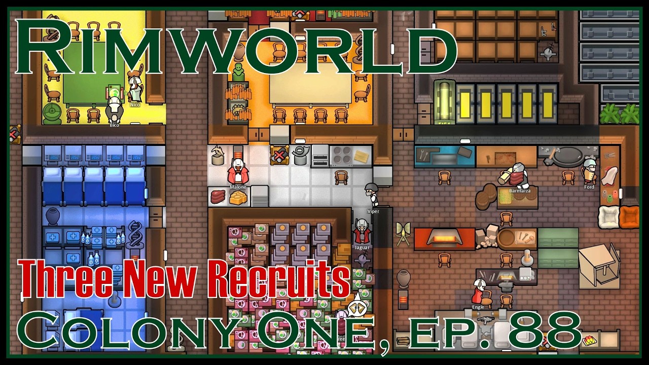 Three New Recruits - RimWorld - Colony One, Ep. 88