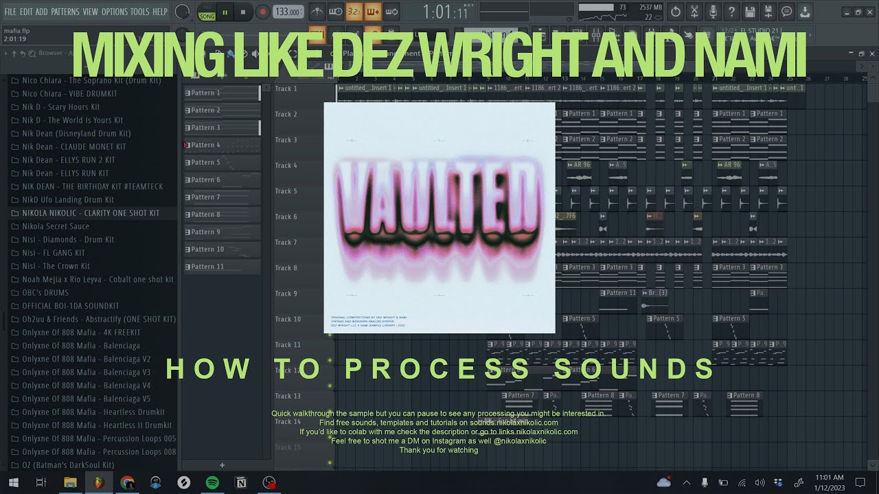 how to mix samples like dez wright and nami