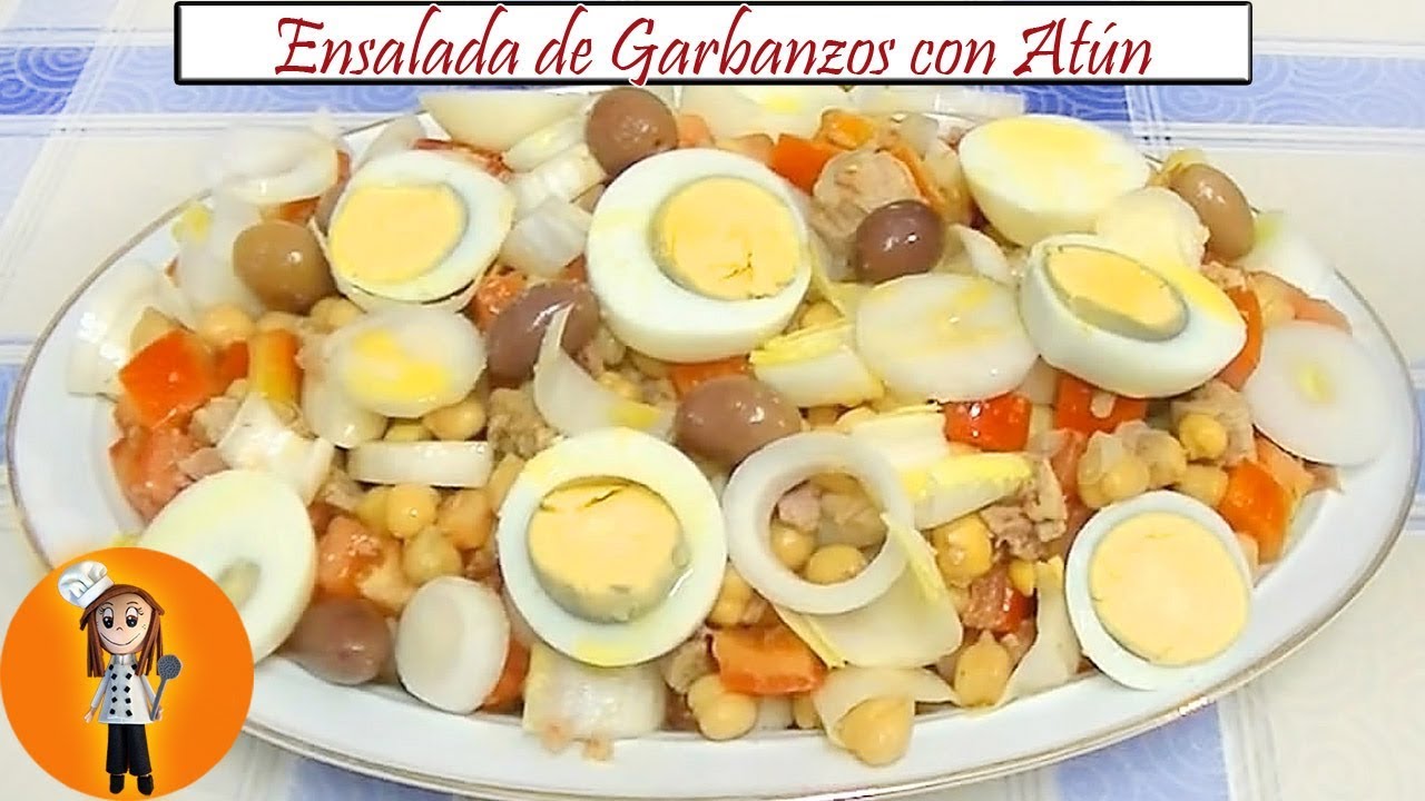 Ensalada de Garbanzos con atún | Receta de Cocina en Familia