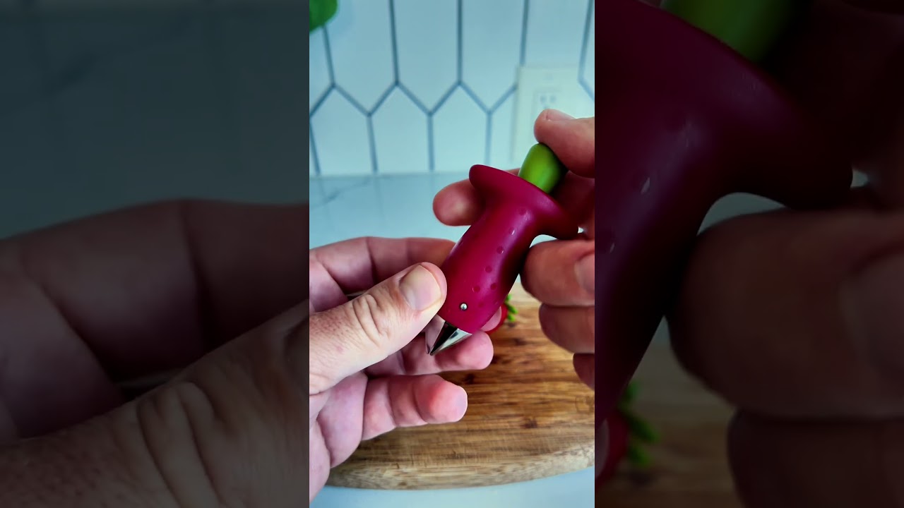 Chef'n Stem Gem Strawberry Huller is the Tool for Hulling Strawberries #cookingtools