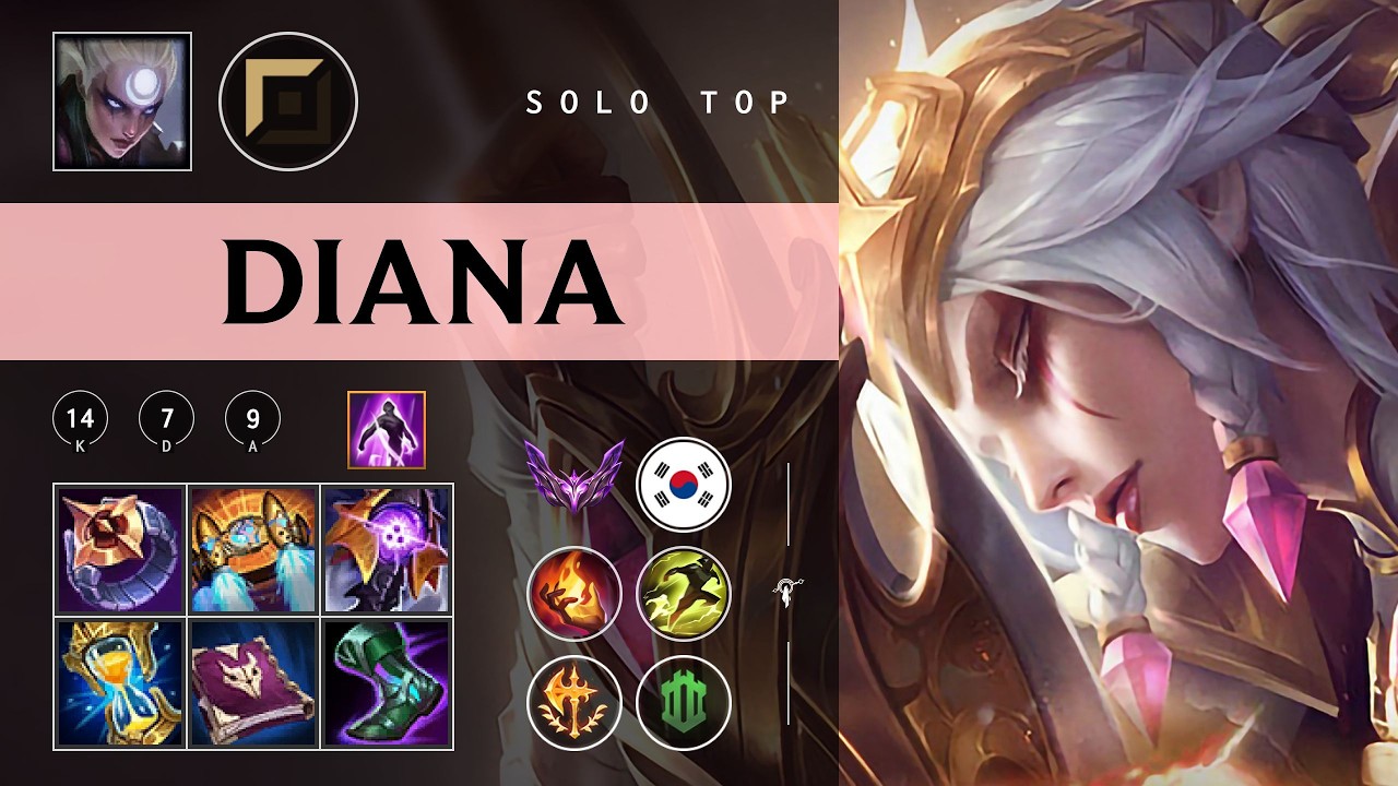 Diana Top vs Aatrox - KR Master Patch 26.04