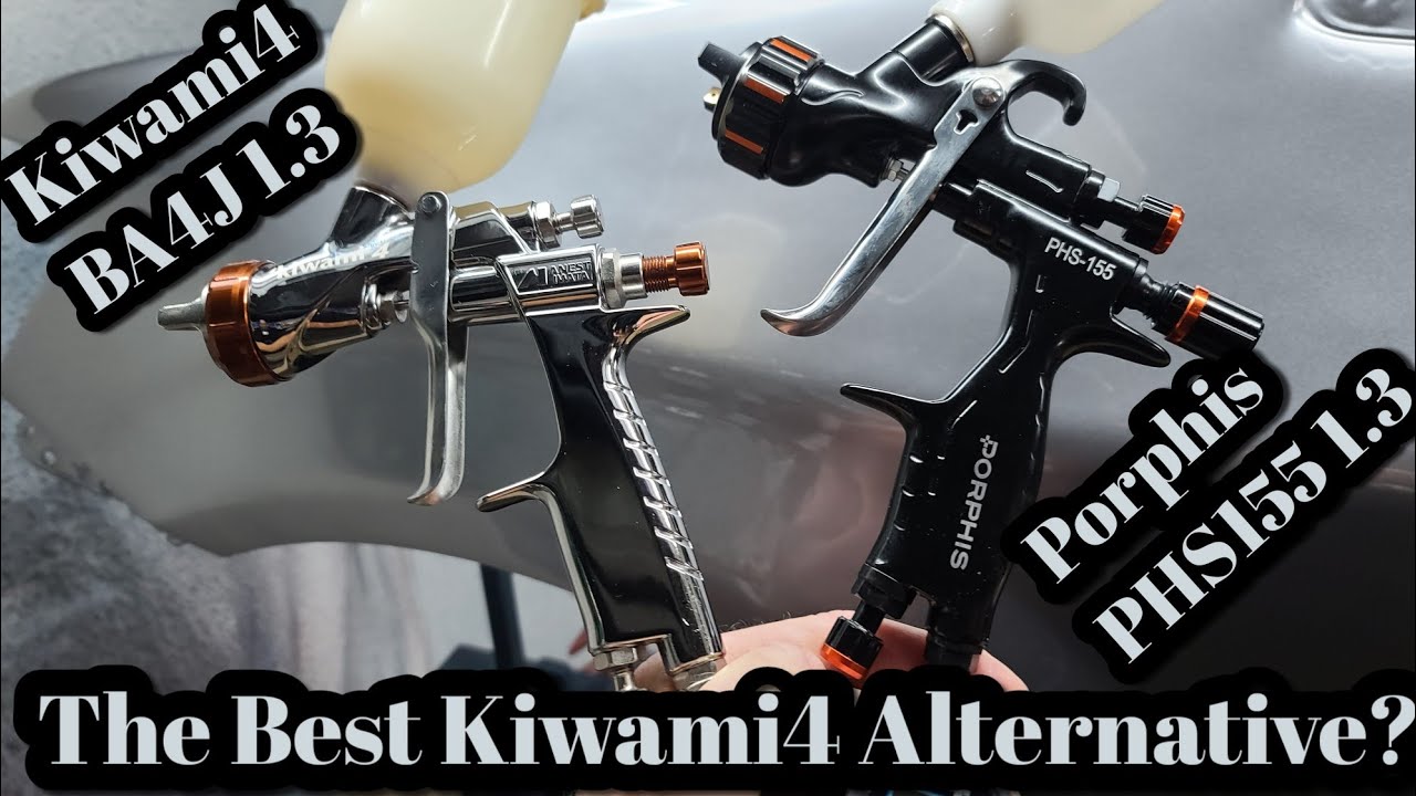 Kiwami4 Alternative? Porphis PHS155 MP 1.3 v Iwata Kiwami4 BA4J 1.3 Low Air Consumption Spray Guns